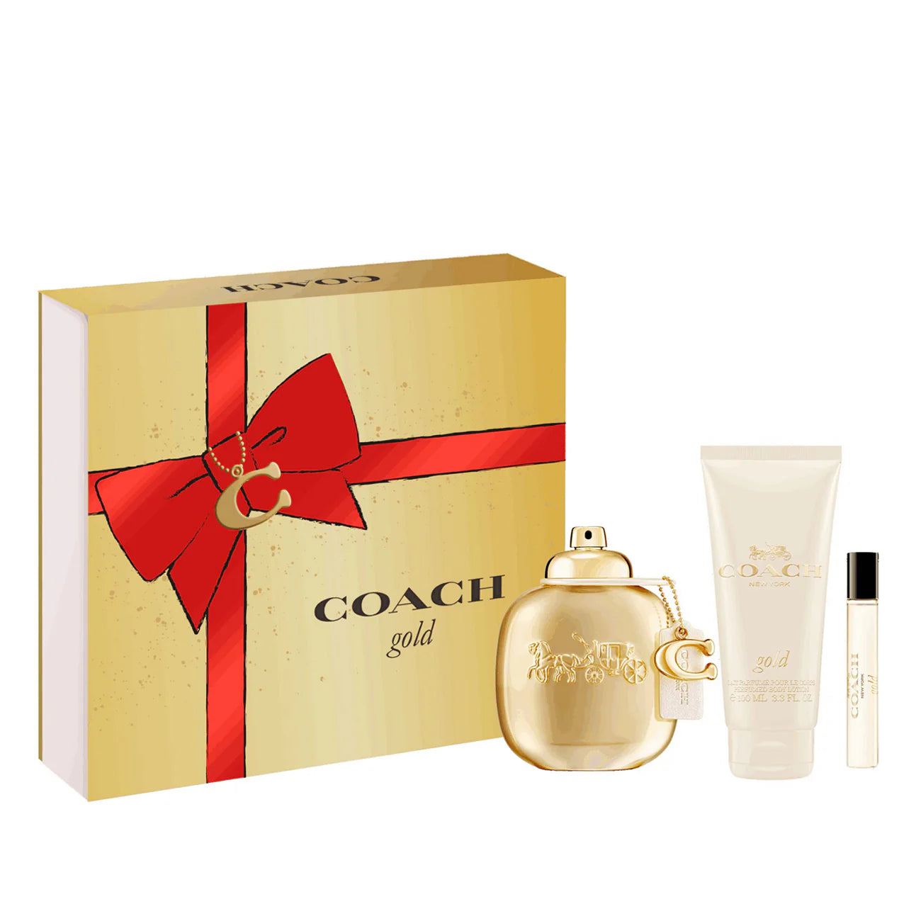COACH GOLD PARF 3PCS SET
