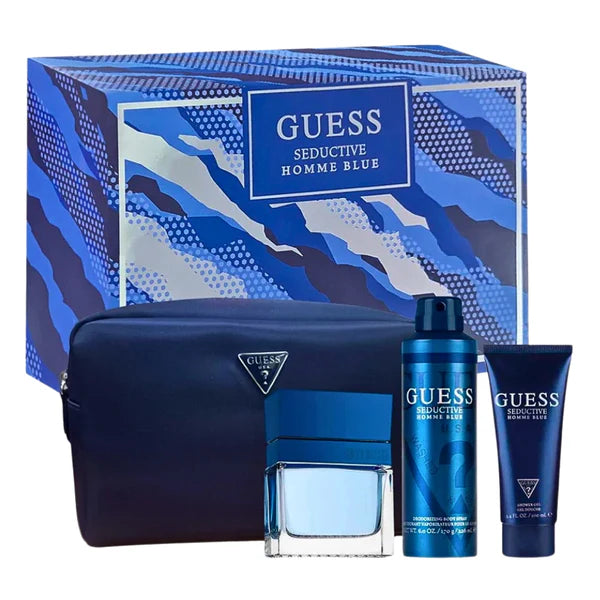 GUESS SEDUCTIVE HOMME BLUE 4PCS SET