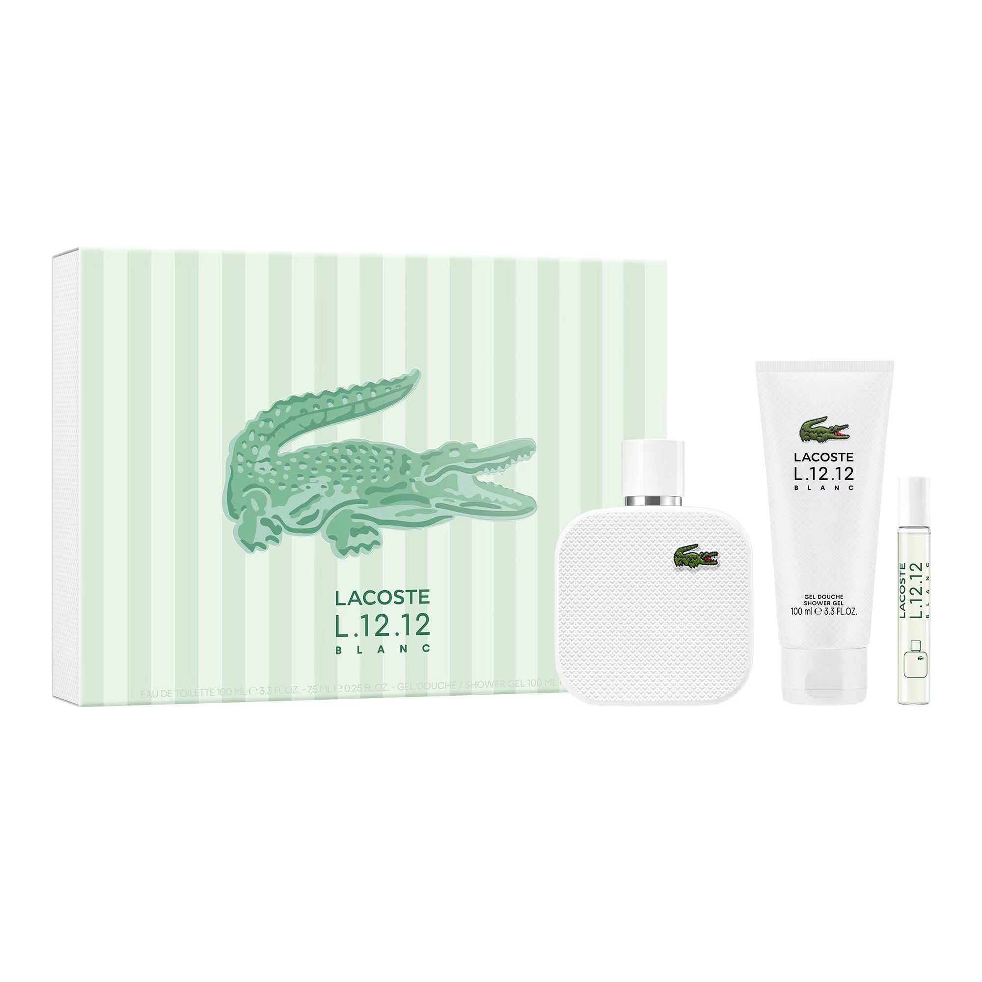 LACOSTE L.12.12 BLANC EAU DE TOILETTE 3PC SET