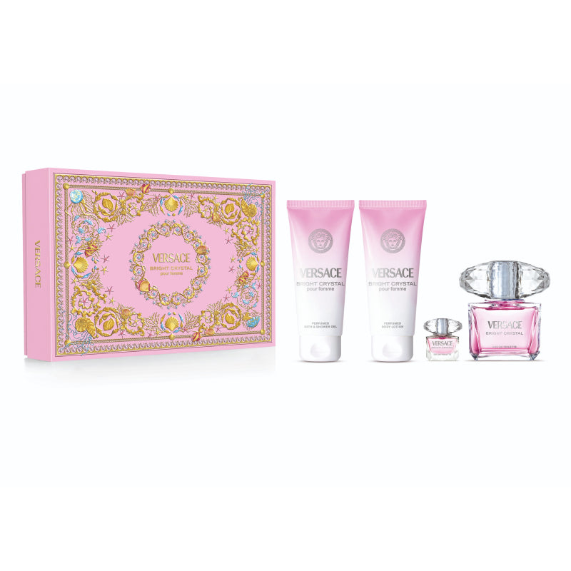 VERSACE BRIGHT CRYSTAL 4PC SET