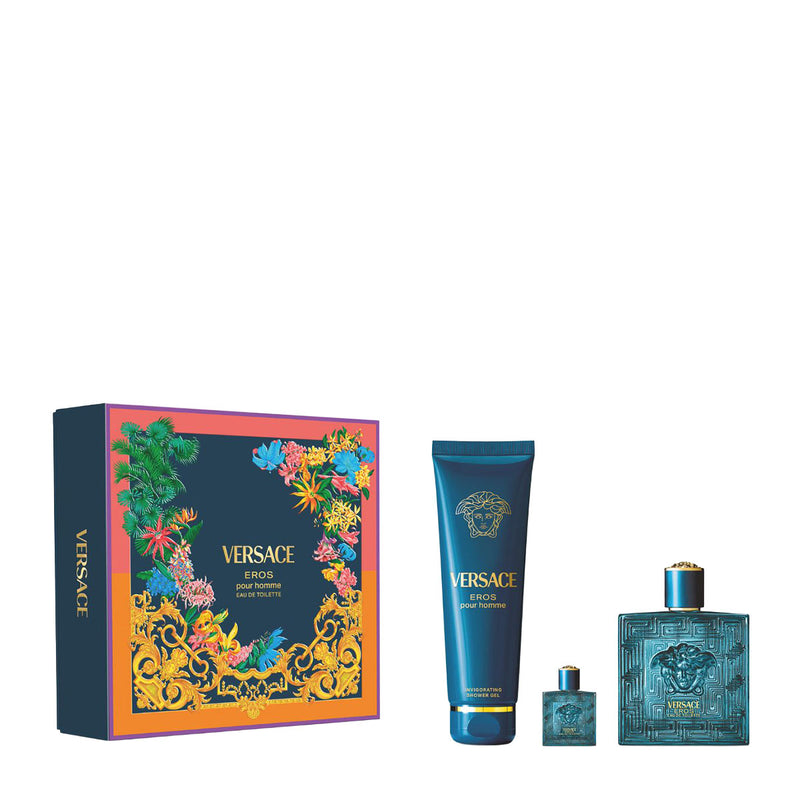 VERSACE EROS MEN EAU DE TOILETTE 3PC SET
